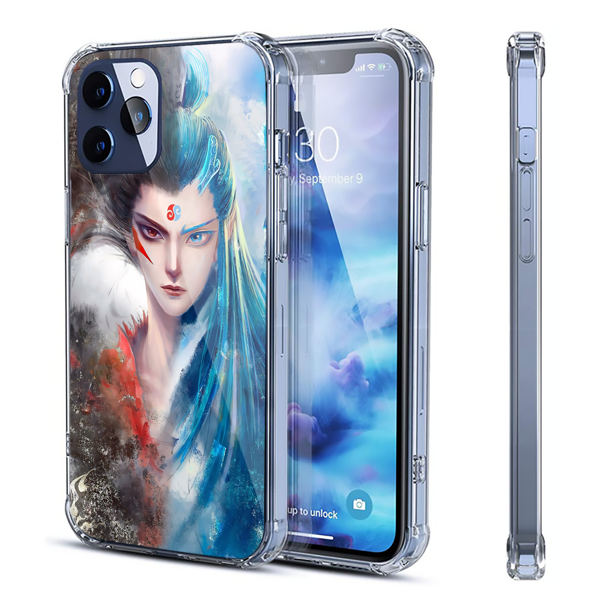 （画像用） Ne Zha 2 ナタ 魔童の大暴れ 【iPhone 12シリーズ対応】透明スマホケース（クリアソフトケース）